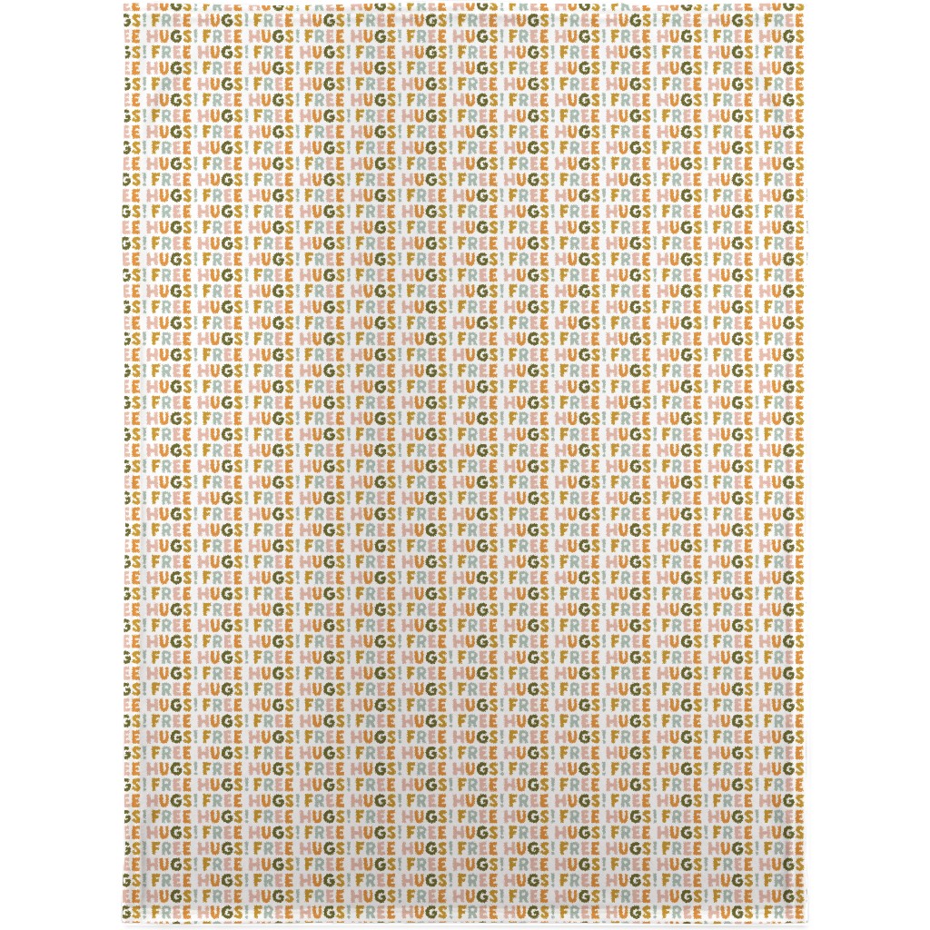 Free Hugs! - Multi Warm Blanket, Sherpa, 30x40, Multicolor
