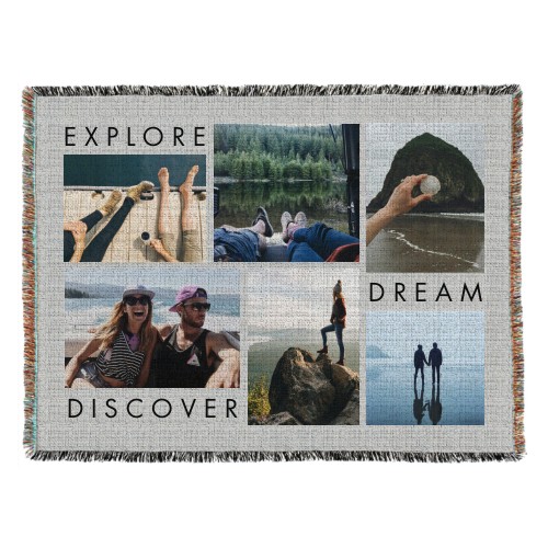 Explore Gallery Of Six Woven Photo Blanket, 54x70, Multicolor
