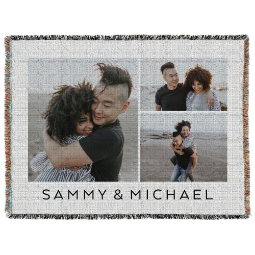 Gallery of Three Landscape Woven Photo Blanket, 60x80, Multicolor, multi