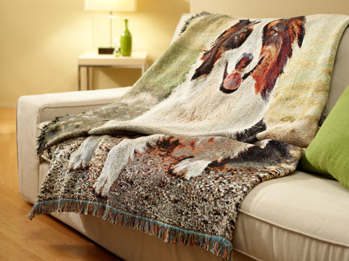 Photo woven online blanket