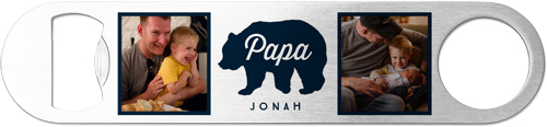 Papa Bear Bottle Opener, Blue