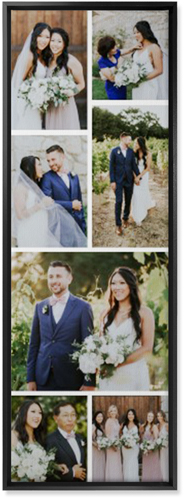 Gallery of Seven Pano Wall Art, Black, Single piece, Canvas, 12x36, Multicolor, multi