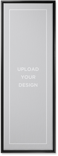 Upload Your Own Design Wall Art, Black, Single piece, Canvas, 12x36, Multicolor, multi