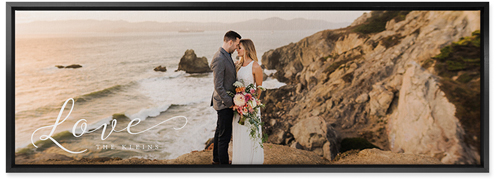 Just Love Wall Art, Black, Single piece, Canvas, 12x36, White