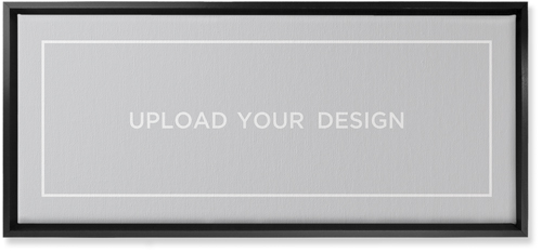 Upload Your Own Design Landscape Wall Art, Black, Single piece, Canvas, 10x24, Multicolor