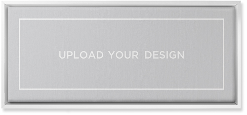 Upload Your Own Design Landscape Wall Art, White, Single piece, Canvas, 10x24, Multicolor