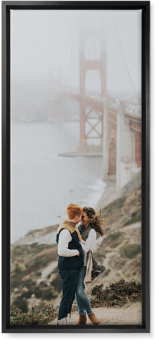 Photo Gallery Portrait Wall Art, Black, Single piece, Canvas, 10x24, Multicolor