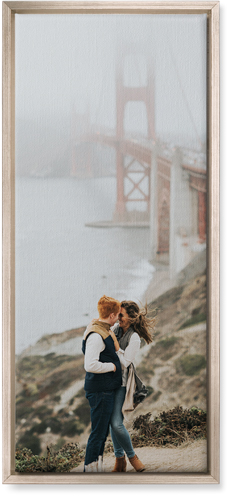 Photo Gallery Portrait Wall Art, Metallic, Single piece, Canvas, 10x24, Multicolor
