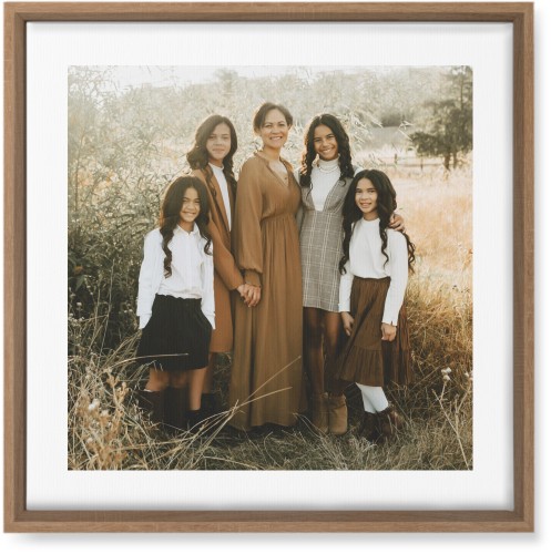 Simple Gallery of One Border Portrait Wall Art, Natural, Single piece, Canvas, 16x16, Multicolor, multi