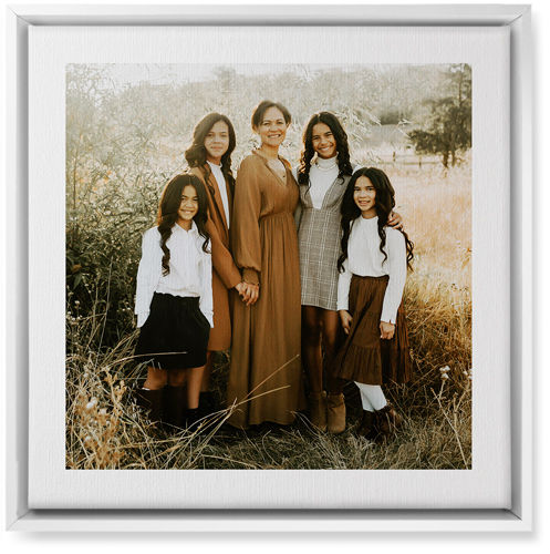 Simple Gallery of One Border Portrait Wall Art, White, Single piece, Canvas, 16x16, Multicolor, multi