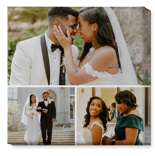 Gallery of Three Portrait Wall Art, No Frame, Single piece, Canvas, 16x16, Multicolor, multi