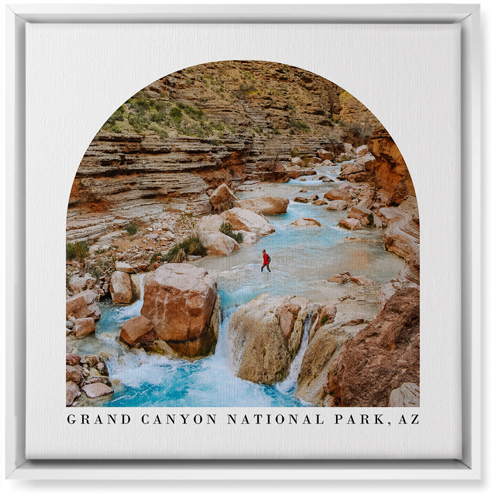 Archway View Wall Art, White, Single piece, Canvas, 16x16, White