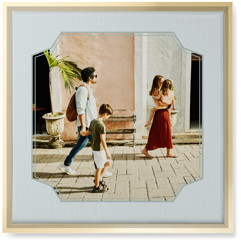 Unique Shape Wall Art, Gold, Single piece, Canvas, 16x16, Gray