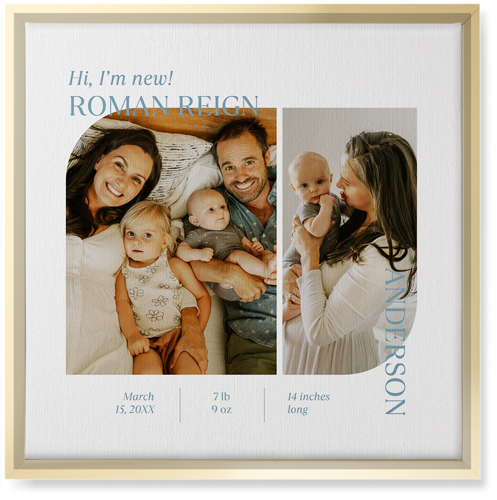 Favorite Infographic Wall Art, Gold, Single piece, Canvas, 16x16, White, white