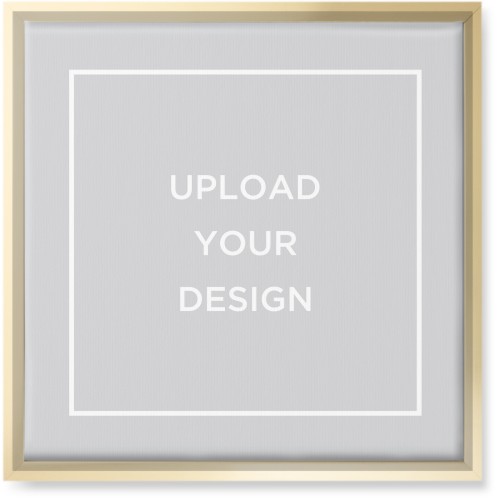 Upload Your Own Design Landscape Wall Art, Gold, Single piece, Canvas, 16x16, Multicolor