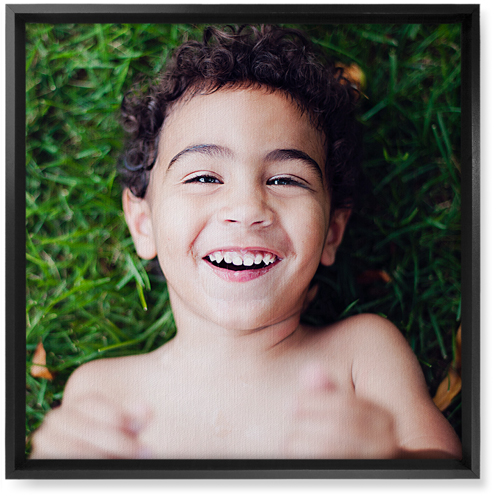 Photo Gallery Portrait Wall Art, Black, Single piece, Canvas, 16x16, Multicolor
