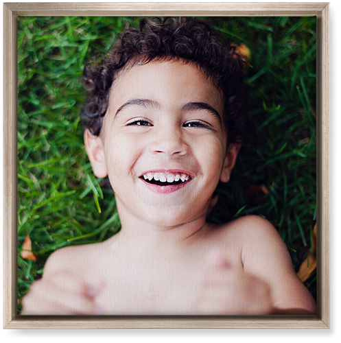 Photo Gallery Portrait Wall Art, Metallic, Single piece, Canvas, 16x16, Multicolor