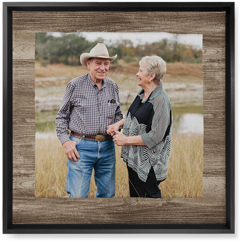 Countryside Portrait Wall Art, Black, Single piece, Canvas, 16x16, Brown