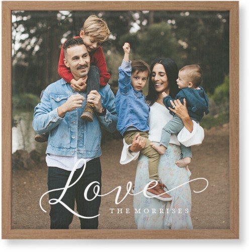 Just Love Portrait Wall Art, Natural, Single piece, Canvas, 16x16, White