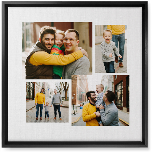 Connect Four Wall Art, Black, Single piece, Canvas, 16x16, White, white