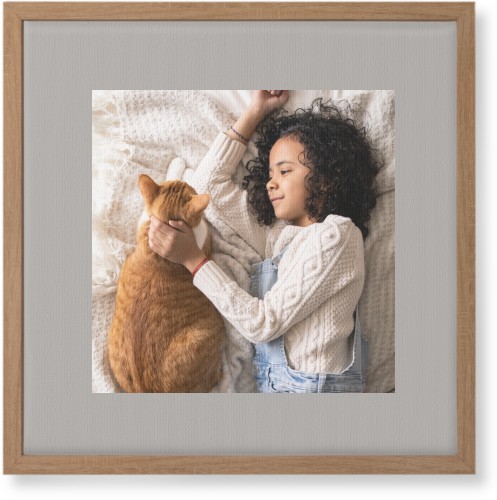 Full Frame One Wall Art, Natural, Single piece, Canvas, 16x16, Gray