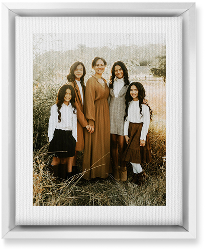 Simple Gallery of One Border Portrait Wall Art, White, Single piece, Canvas, 8x10, Multicolor, multi