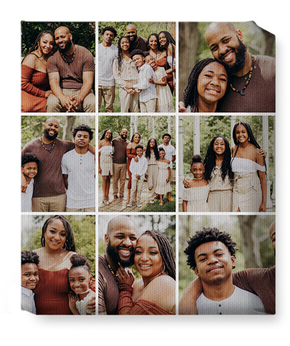 Gallery Grid of Nine Wall Art, No Frame, Single piece, Canvas, 8x10, Multicolor, multi