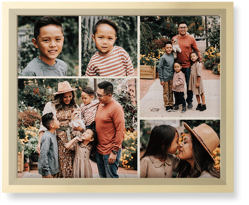 Gallery of Five Wall Art, Gold, Single piece, Canvas, 8x10, Multicolor, multi