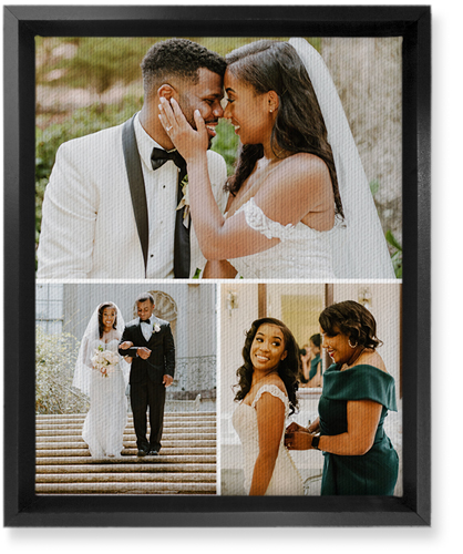 Gallery of Three Portrait Wall Art, Black, Single piece, Canvas, 8x10, Multicolor