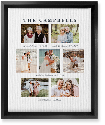 Our Family Roots Wall Art, Black, Single piece, Canvas, 8x10, Multicolor