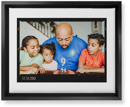 Film Frame Wall Art, Black, Single piece, Canvas, 8x10, White, white