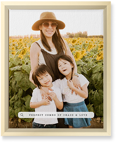 Family Banner Wall Art, Gold, Single piece, Canvas, 8x10, White, white