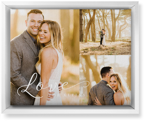 Just Love Trio Wall Art, White, Single piece, Canvas, 8x10, White