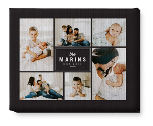 Round We Go Wall Art, No Frame, Single piece, Canvas, 8x10, Gray, charcoal