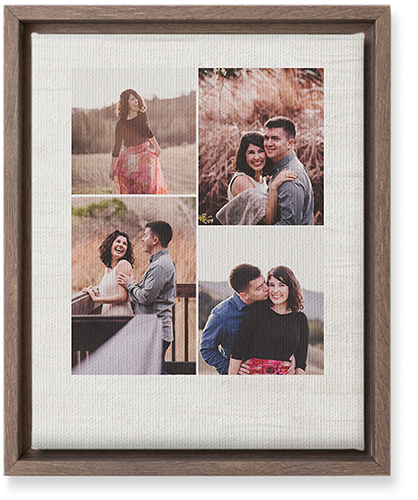 Four Winds Wall Art, Walnut, Single piece, Canvas, 8x10, Beige, wheat