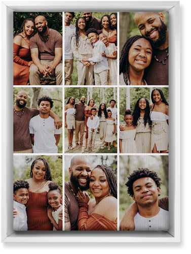 Gallery Grid of Nine Wall Art, White, Single piece, Canvas, 10x14, Multicolor, multi