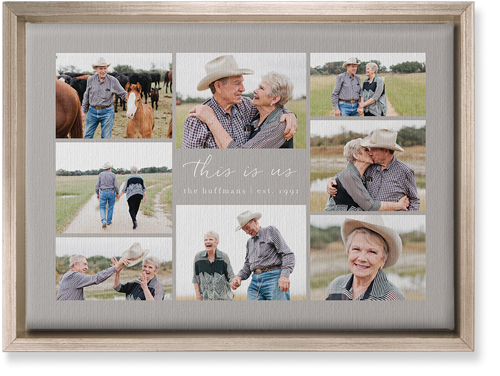 Gallery Around Text Wall Art, Metallic, Single piece, Canvas, 10x14, Multicolor, multi