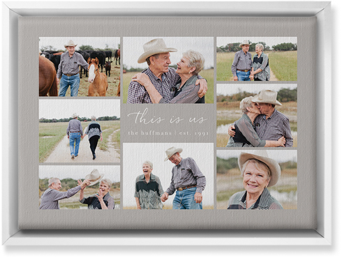 Gallery Around Text Wall Art, White, Single piece, Canvas, 10x14, Multicolor, multi