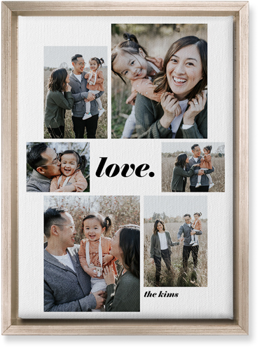 Gallery Around Text Portrait Wall Art, Metallic, Single piece, Canvas, 10x14, Multicolor
