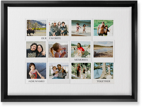 Photo Memories Wall Art, Black, Single piece, Canvas, 10x14, White, white