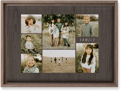 Lucky Seven Wall Art, Walnut, Single piece, Canvas, 10x14, Multicolor, multi