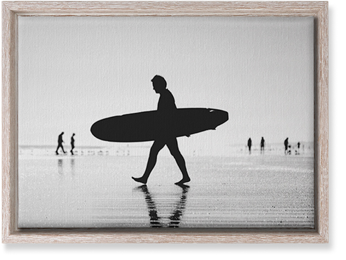 Solo Surfer Wall Art, Rustic, Single piece, Canvas, 10x14, Multicolor