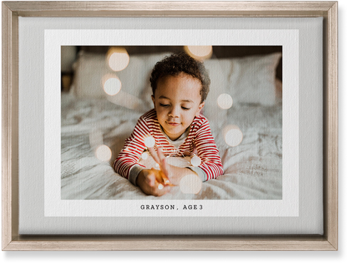 Frame Up Wall Art, Metallic, Single piece, Canvas, 10x14, Gray, silver lining