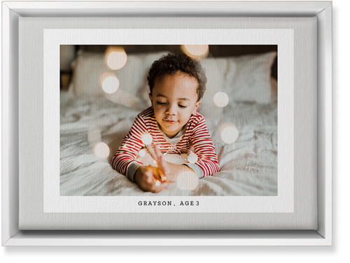 Frame Up Wall Art, White, Single piece, Canvas, 10x14, Gray