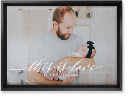 Love Is Wall Art, Black, Single piece, Canvas, 10x14, White, white