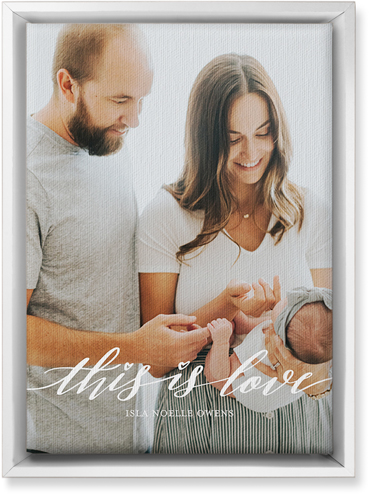 Love Is Portrait Wall Art, White, Single piece, Canvas, 10x14, White, white