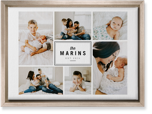 Round We Go Wall Art, Metallic, Single piece, Canvas, 10x14, White, white