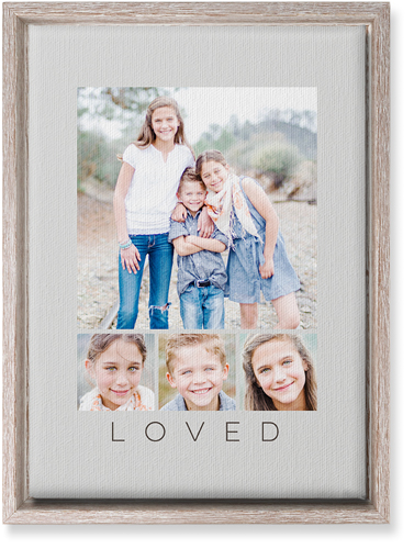 Four Real Wall Art, Rustic, Single piece, Canvas, 10x14, Gray, silver lining