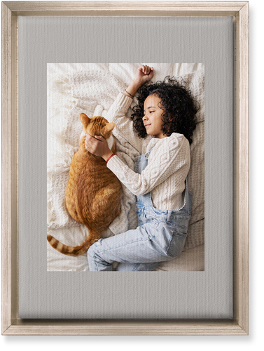 Full Frame One Wall Art, Metallic, Single piece, Canvas, 10x14, Gray, stone