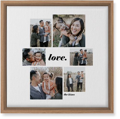 Gallery Around Text Portrait Wall Art, Natural, Single piece, Canvas, 12x12, Multicolor